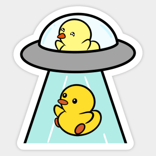 UFO - Duckie and Duck Sticker